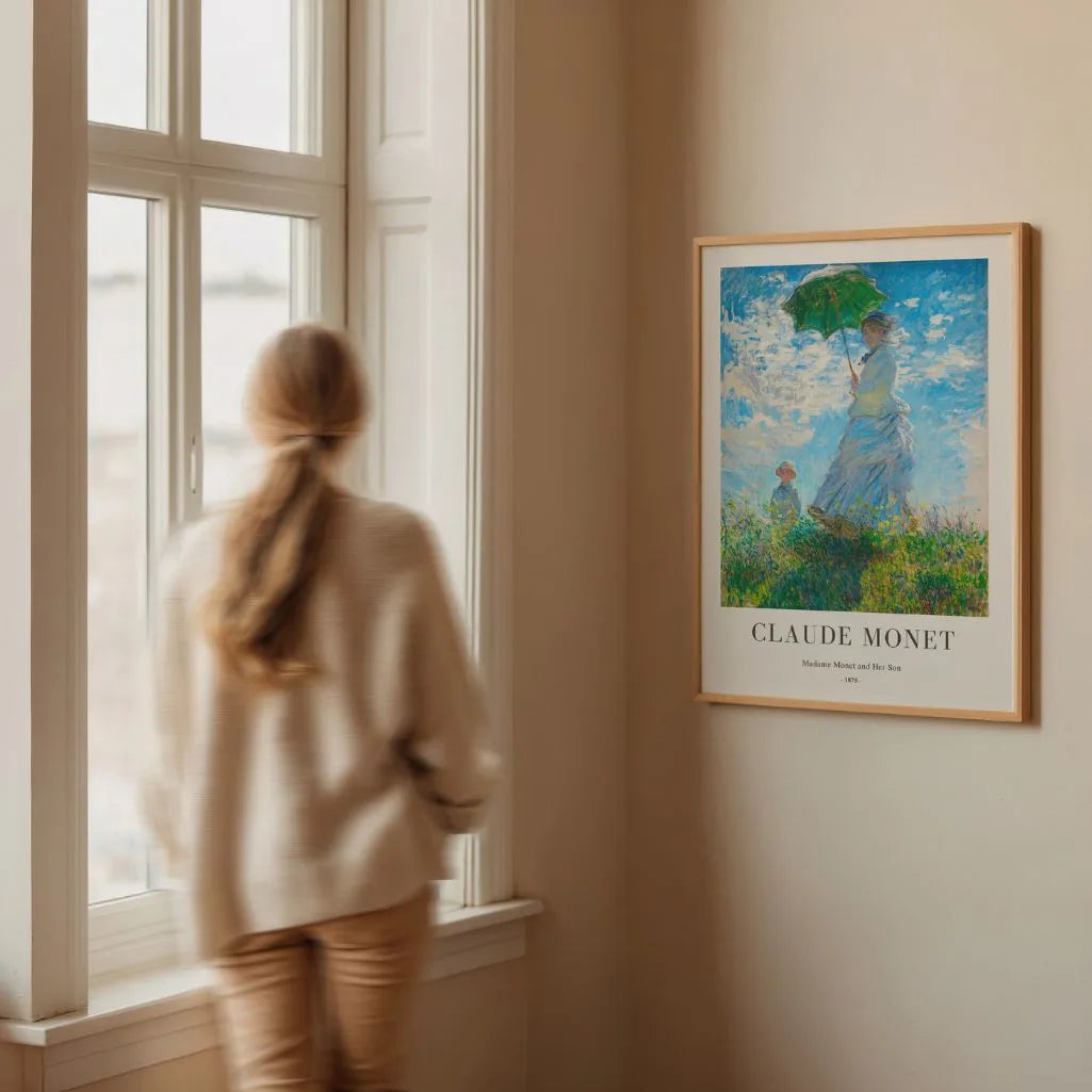 Claude Monet Madame Monet with Parasol Poster