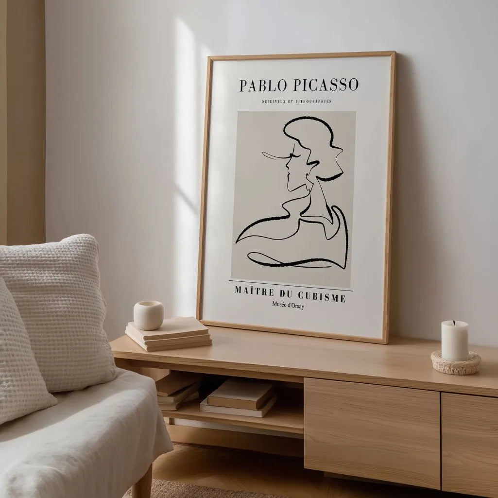 Picasso-Inspired Artist Profile Poster