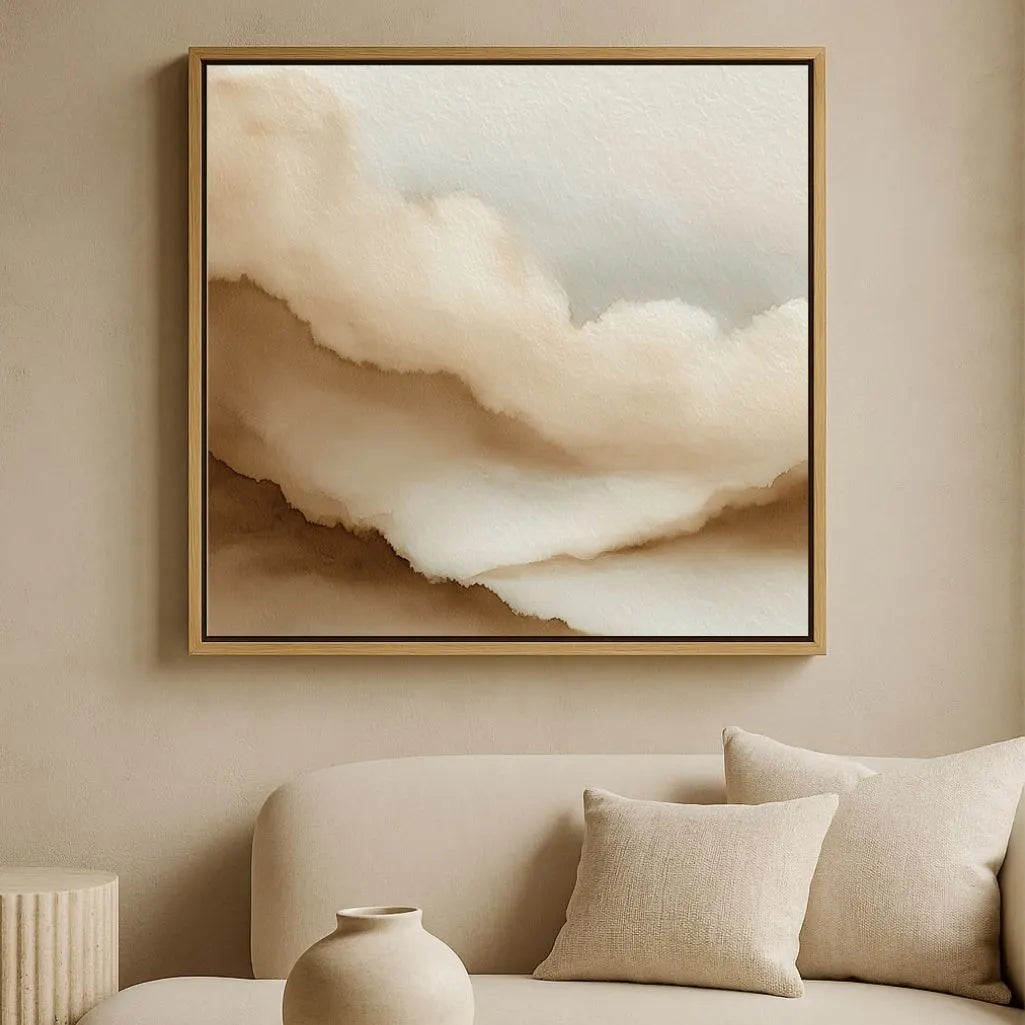 Framed Canvas Print Sand Mist