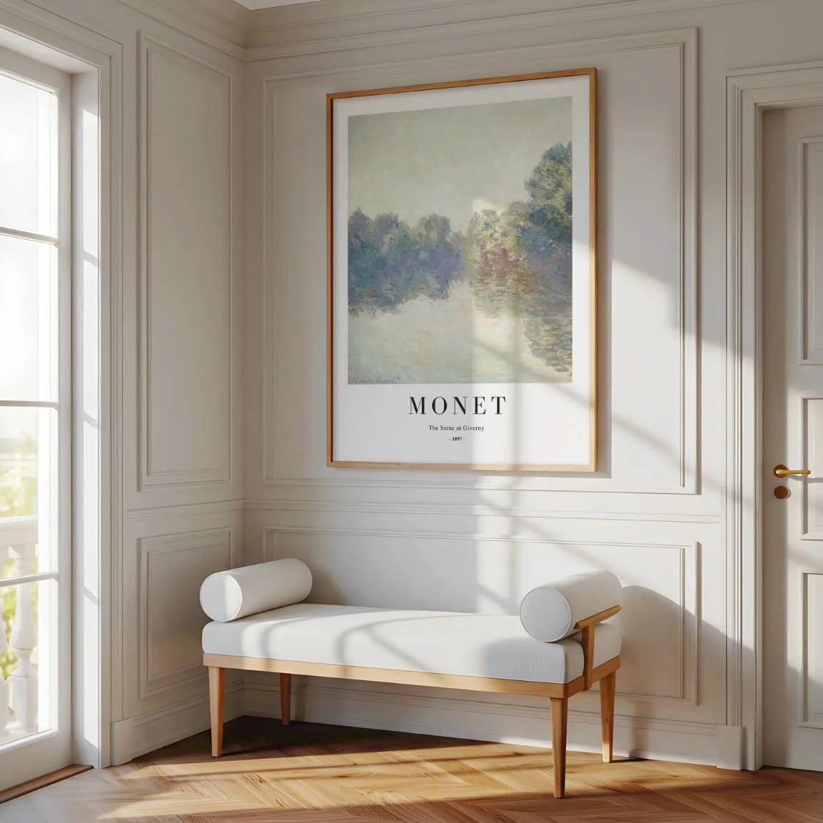 Monet The Seine at Giverny Poster