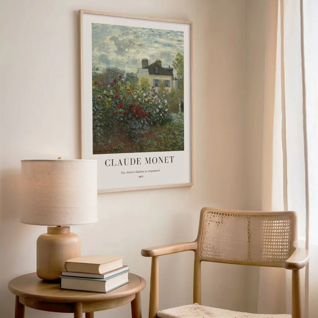 Claude Monet Argenteuil Garden Poster