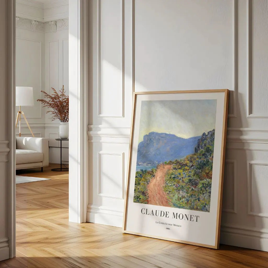 Claude Monet La Corniche near Monaco Poster