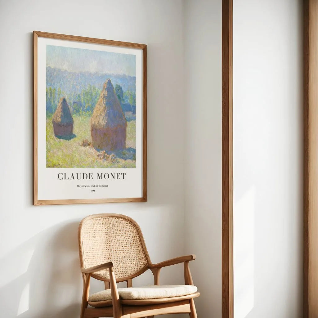 Claude Monet Haystacks End of Summer Poster