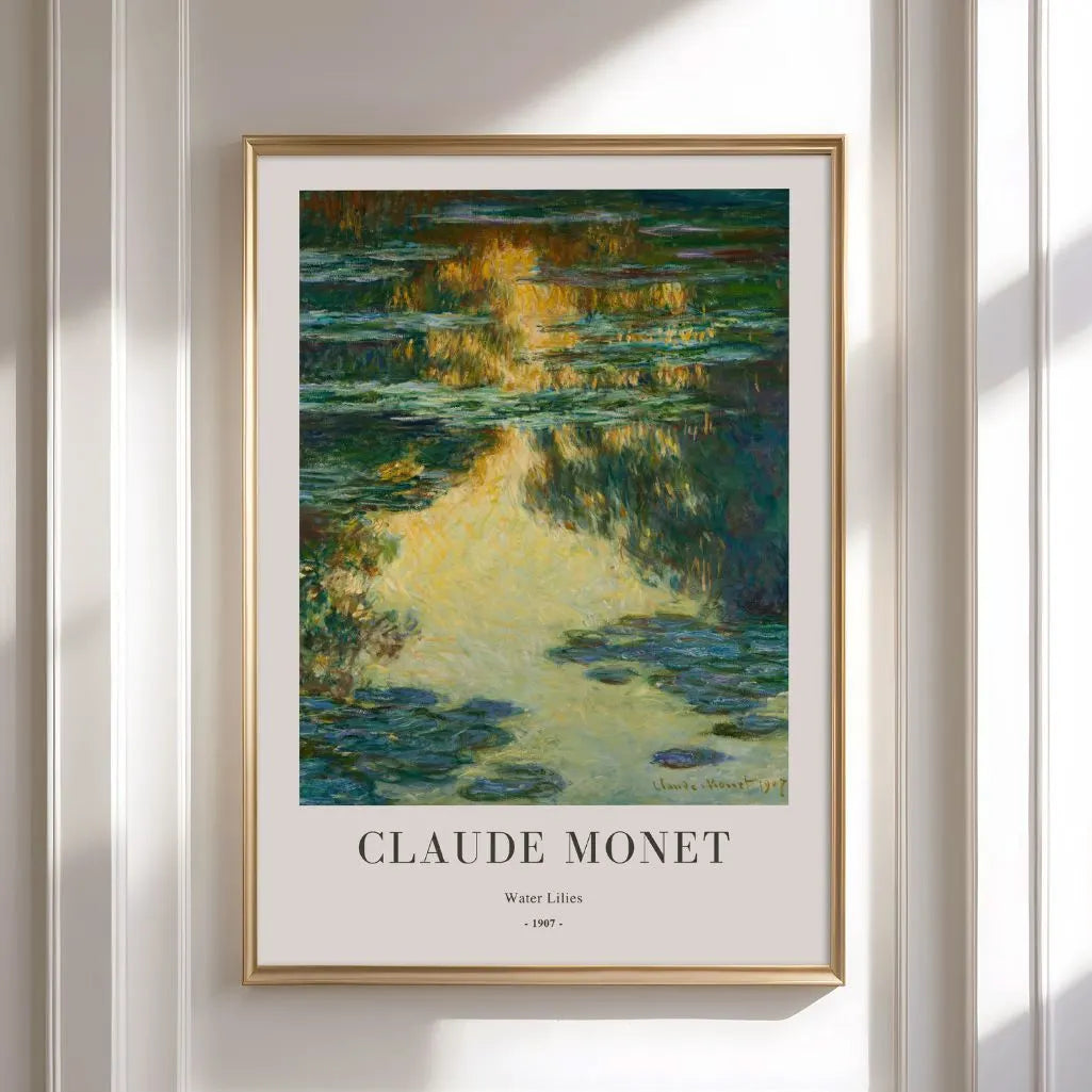 Claude Monet Water Lilies 1907 Poster