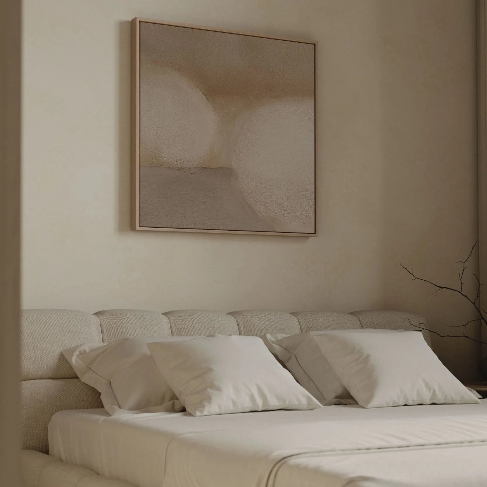 Framed Canvas Print Warm Texture