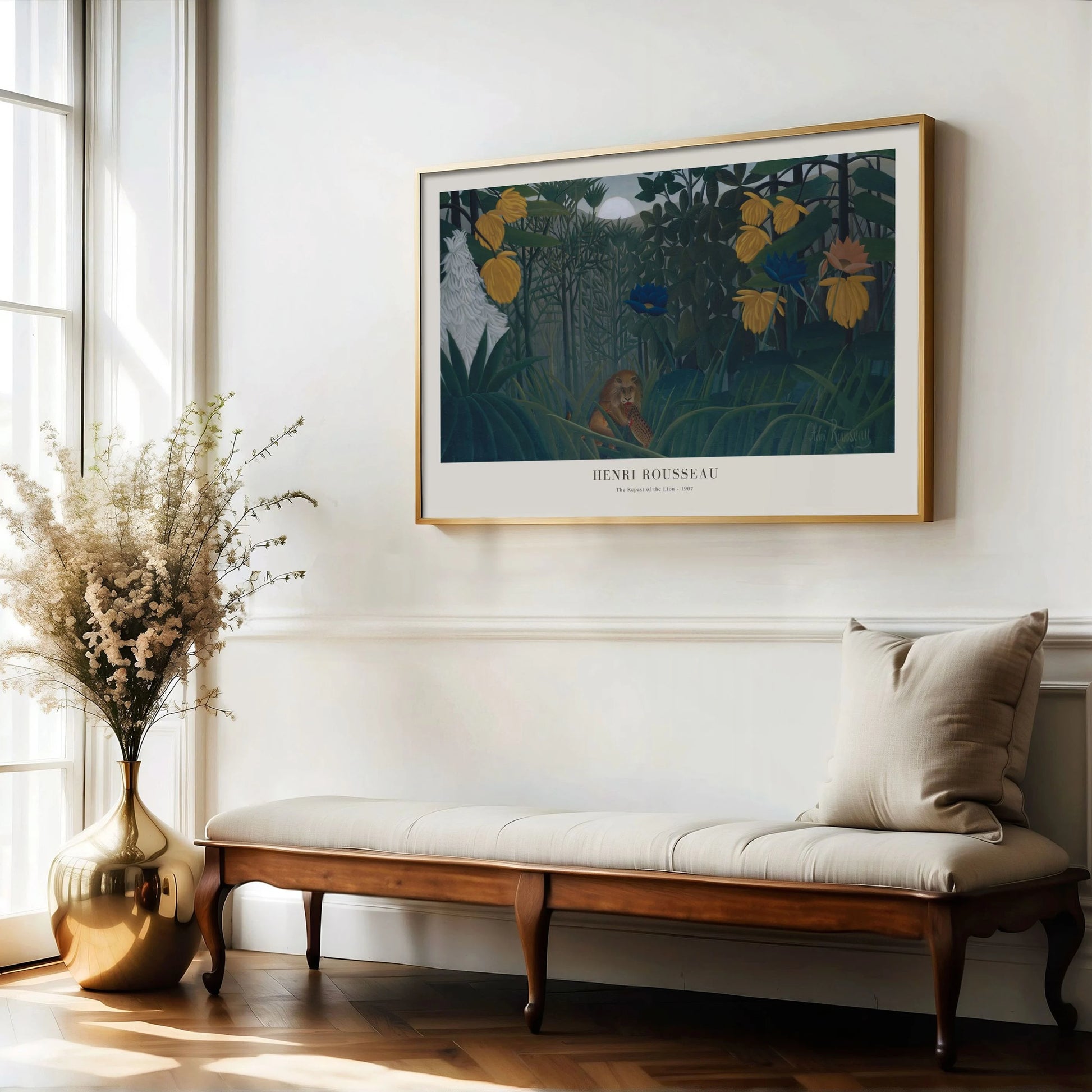 Henri Rousseau Repast of the Lion Poster