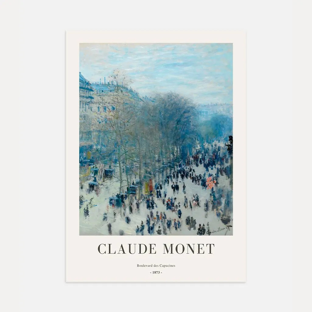 Claude Monet Boulevard des Capucines 1873 Poster