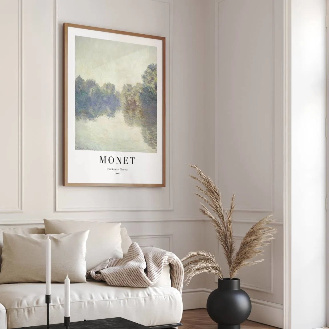 Monet The Seine at Giverny Poster