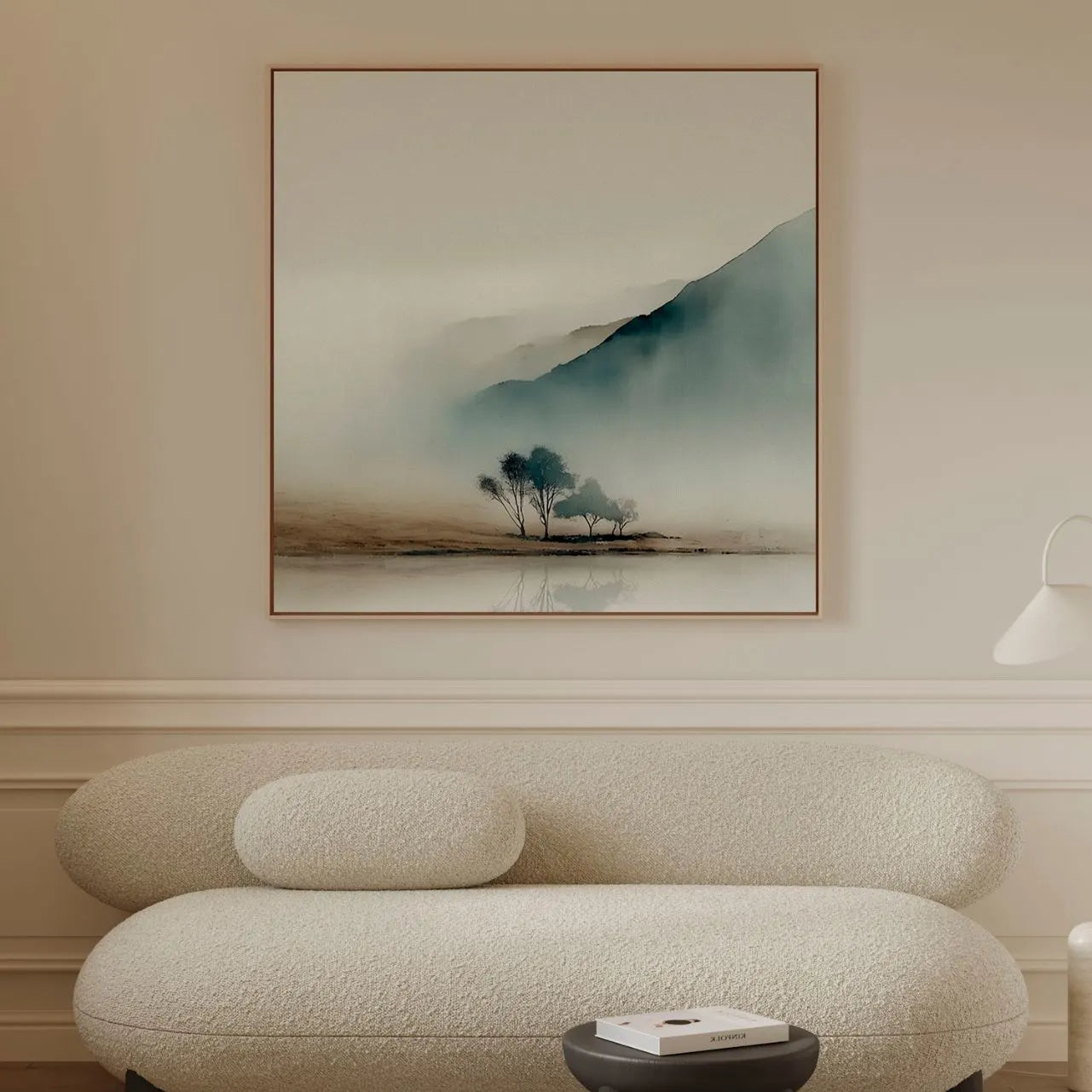 Framed Canvas Print Morning Mist