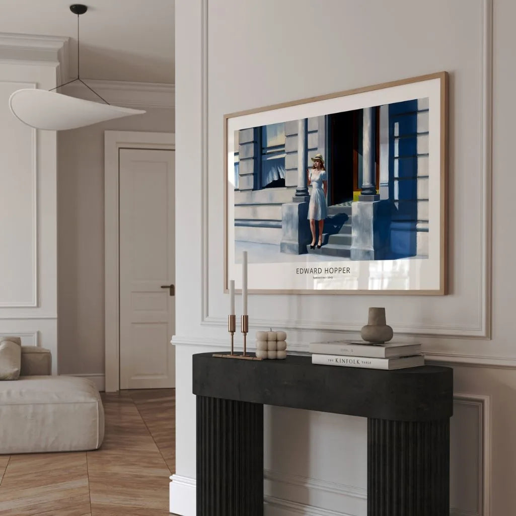 Edward Hopper Summertime Horizontal Poster