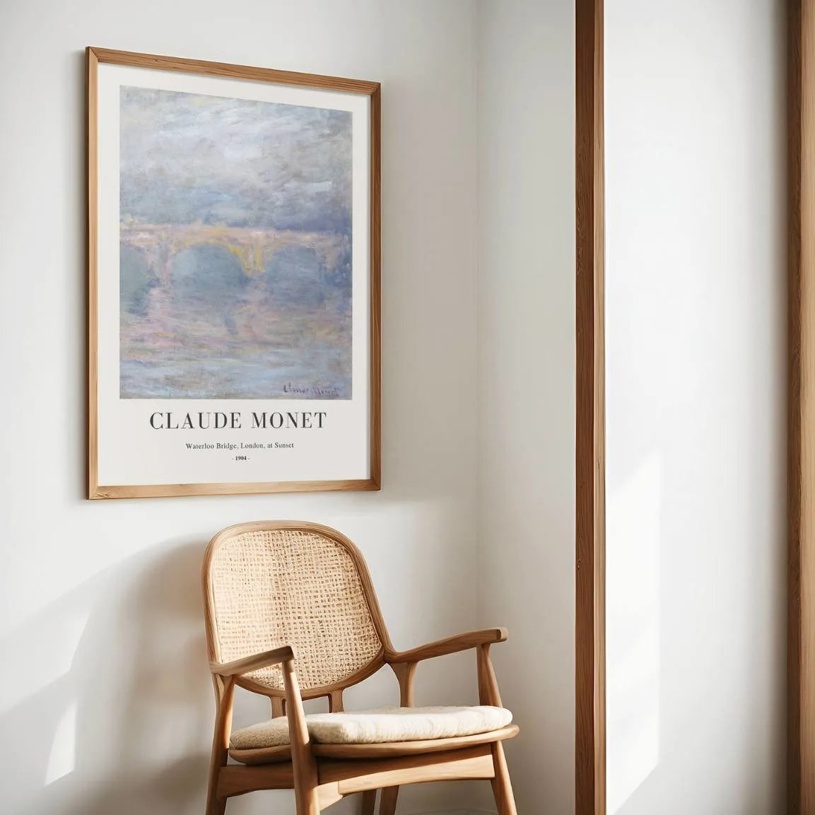 Claude Monet Waterloo Bridge Sunset Poster