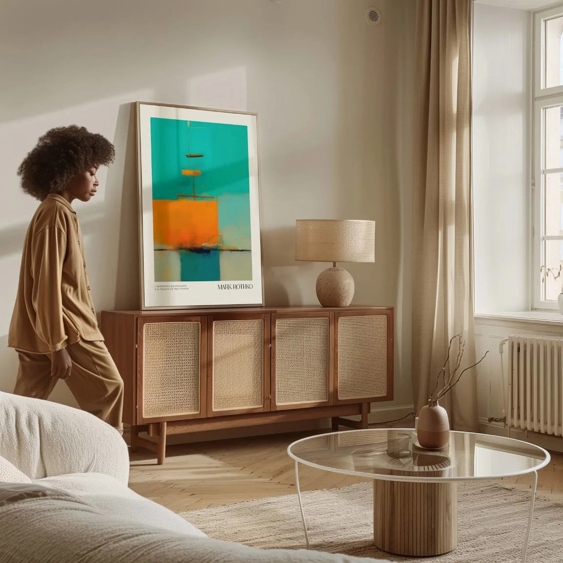 Rothko Turquoise Energy Poster