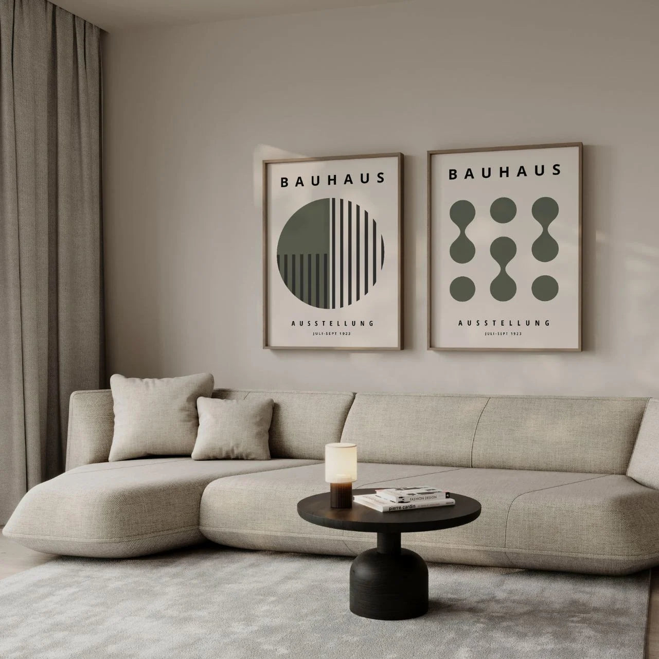 Bauhaus Olive Poster Set of 2