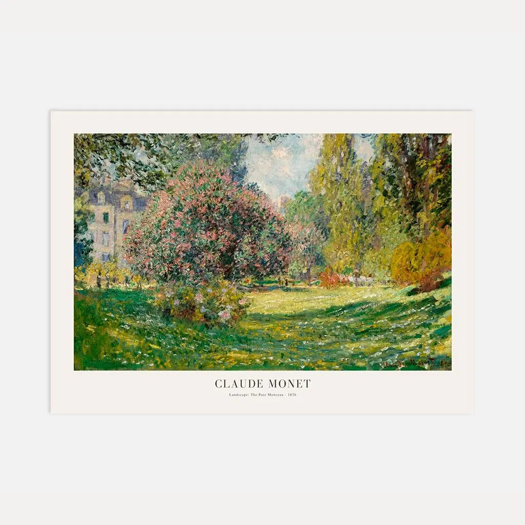 Claude Monet Parc Monceau Spring Poster