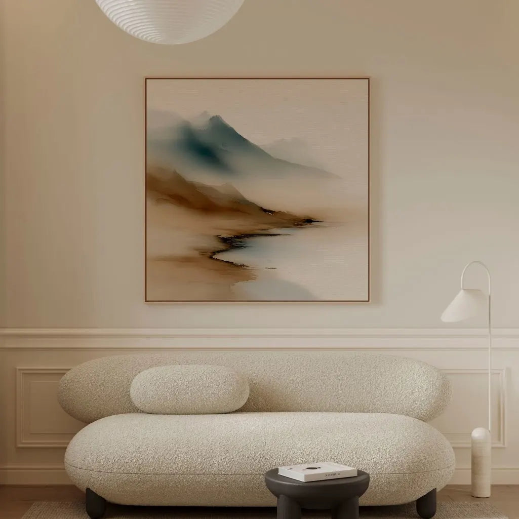 Framed Canvas Print Mountain Silence