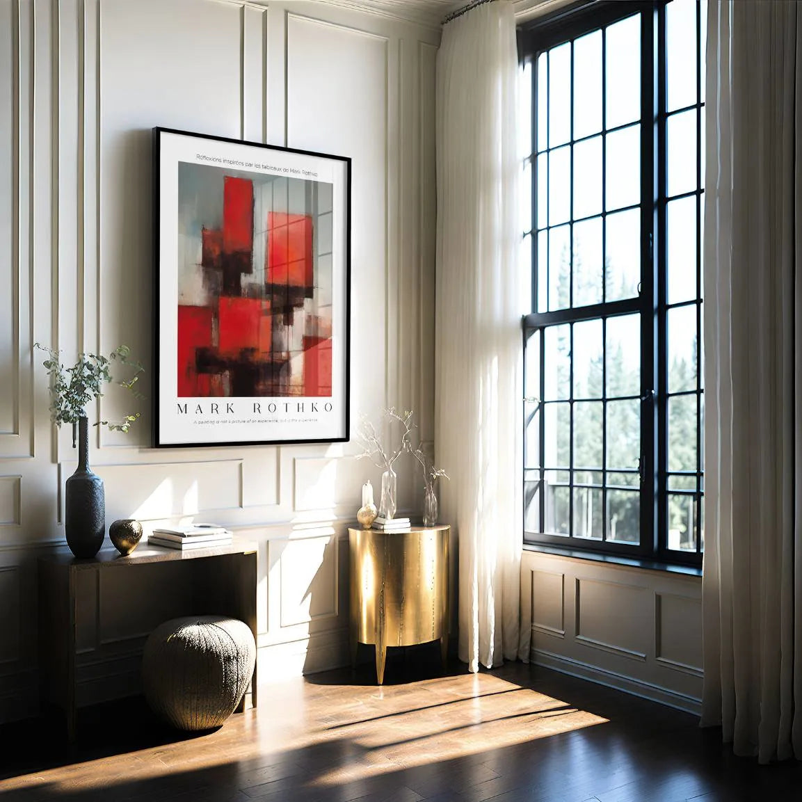 Rothko Red Structure Poster