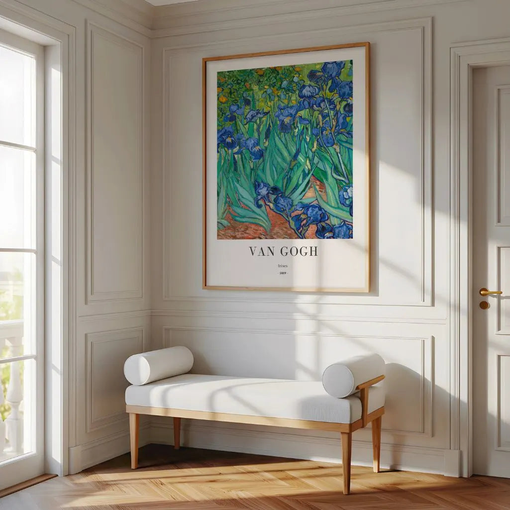 Van Gogh Irises Flower Poster