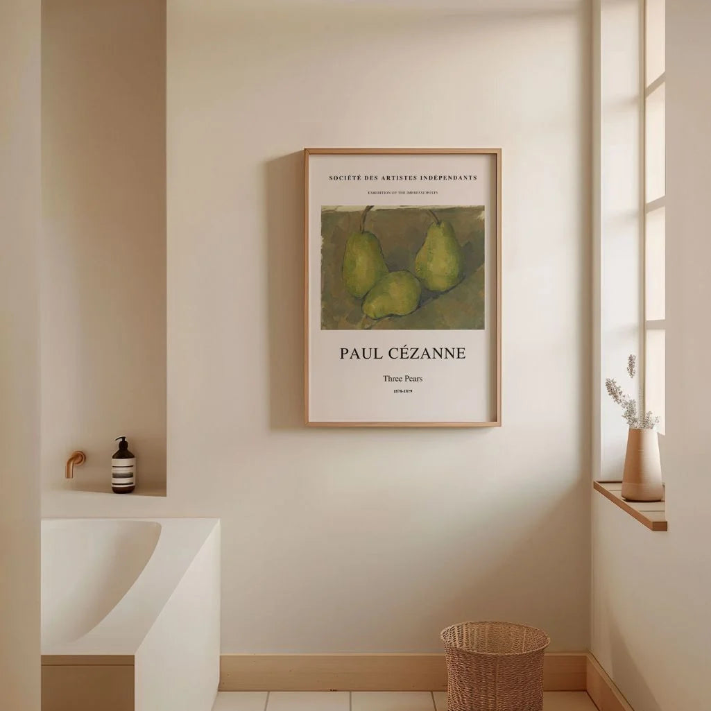 Paul Cézanne Three Pears Poster
