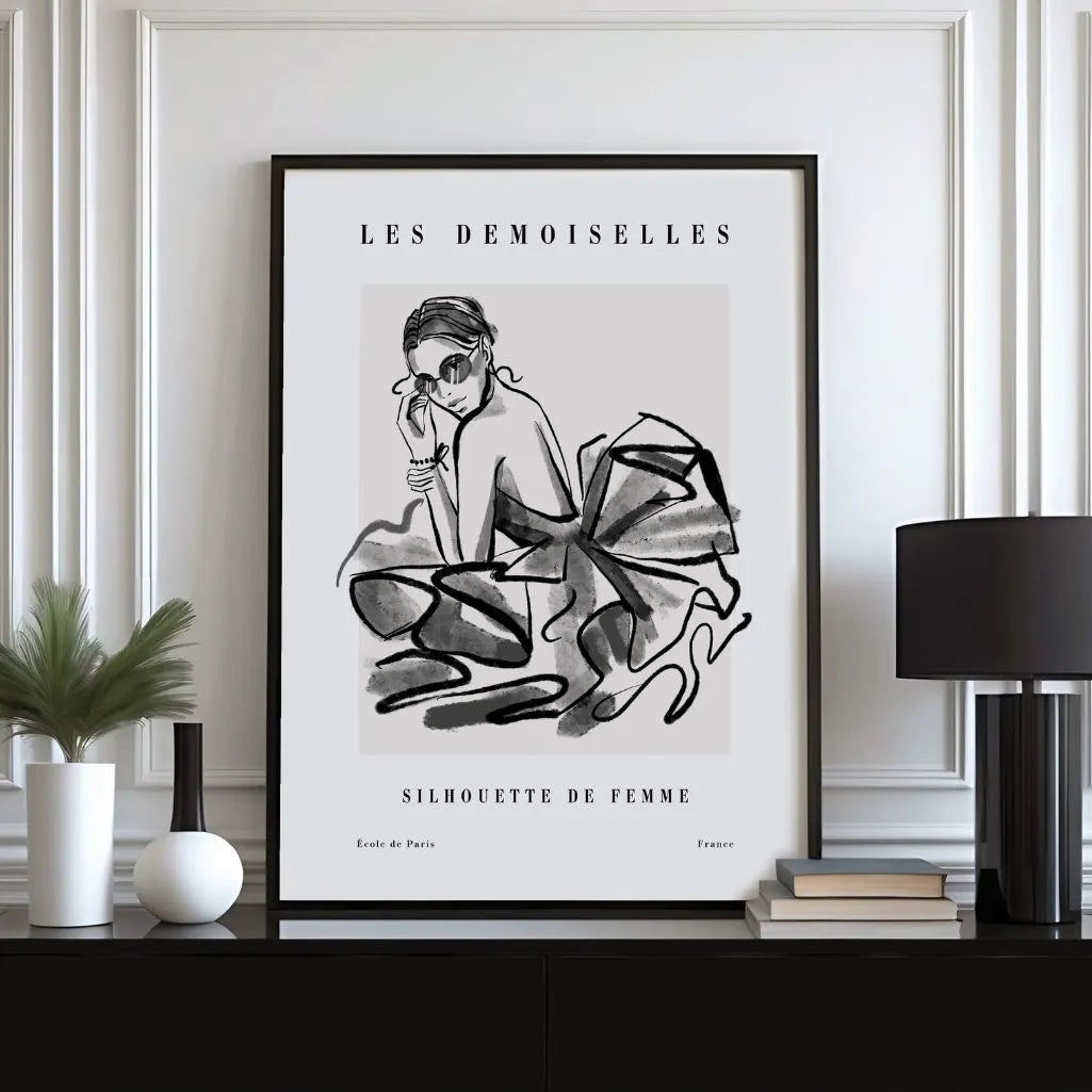 Line Art Parisian Chic Poster
