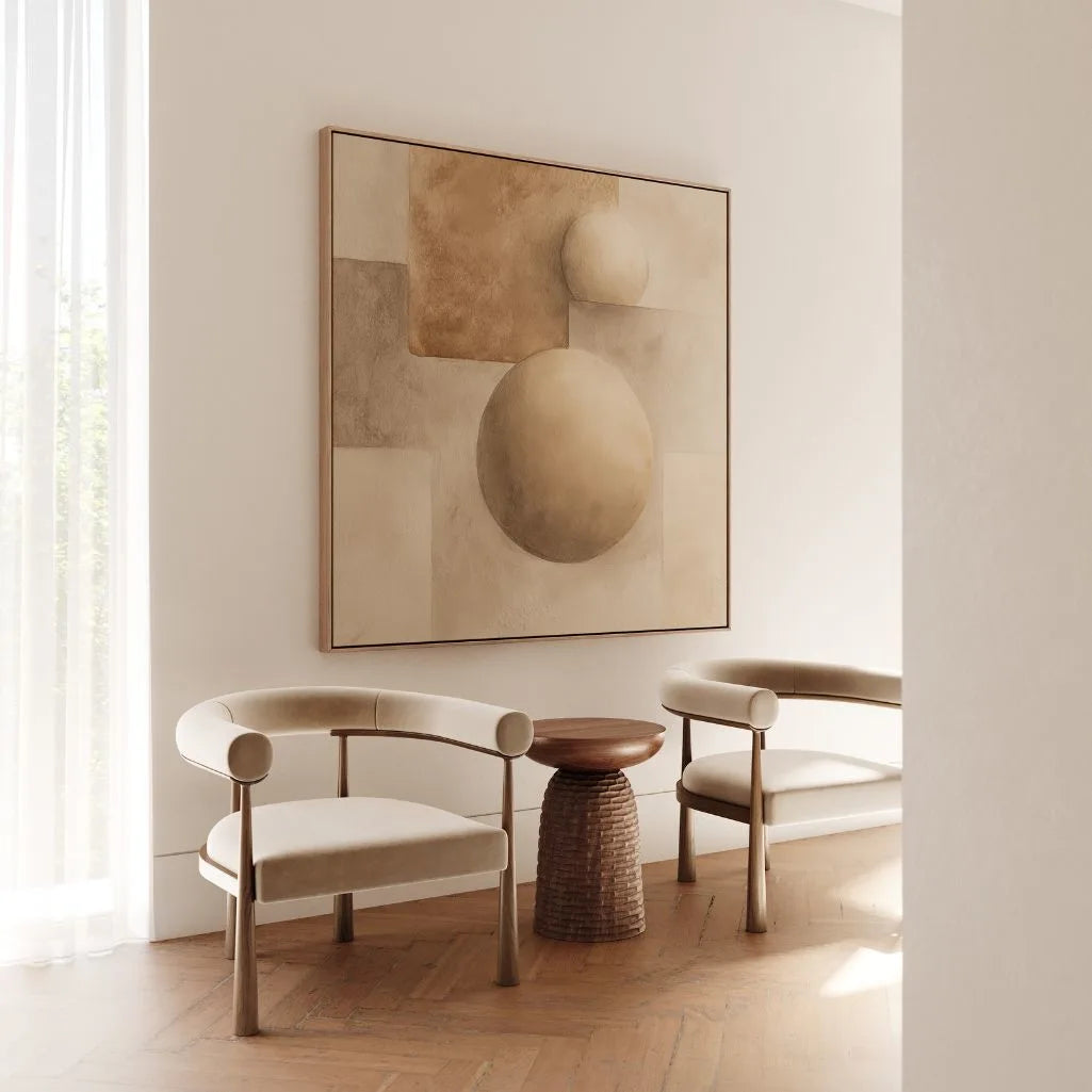 Framed Canvas Print Geometric Harmony