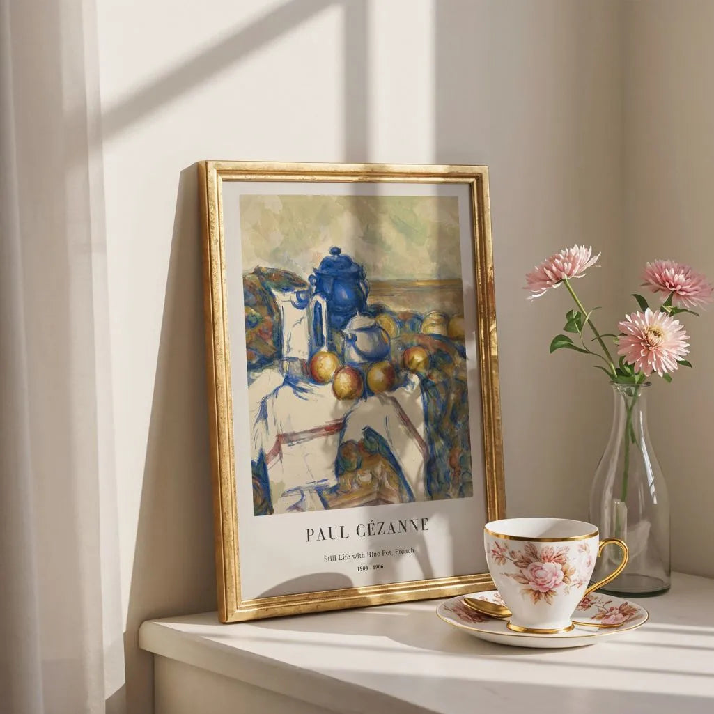 Paul Cézanne Still Life with Blue Pot Poster