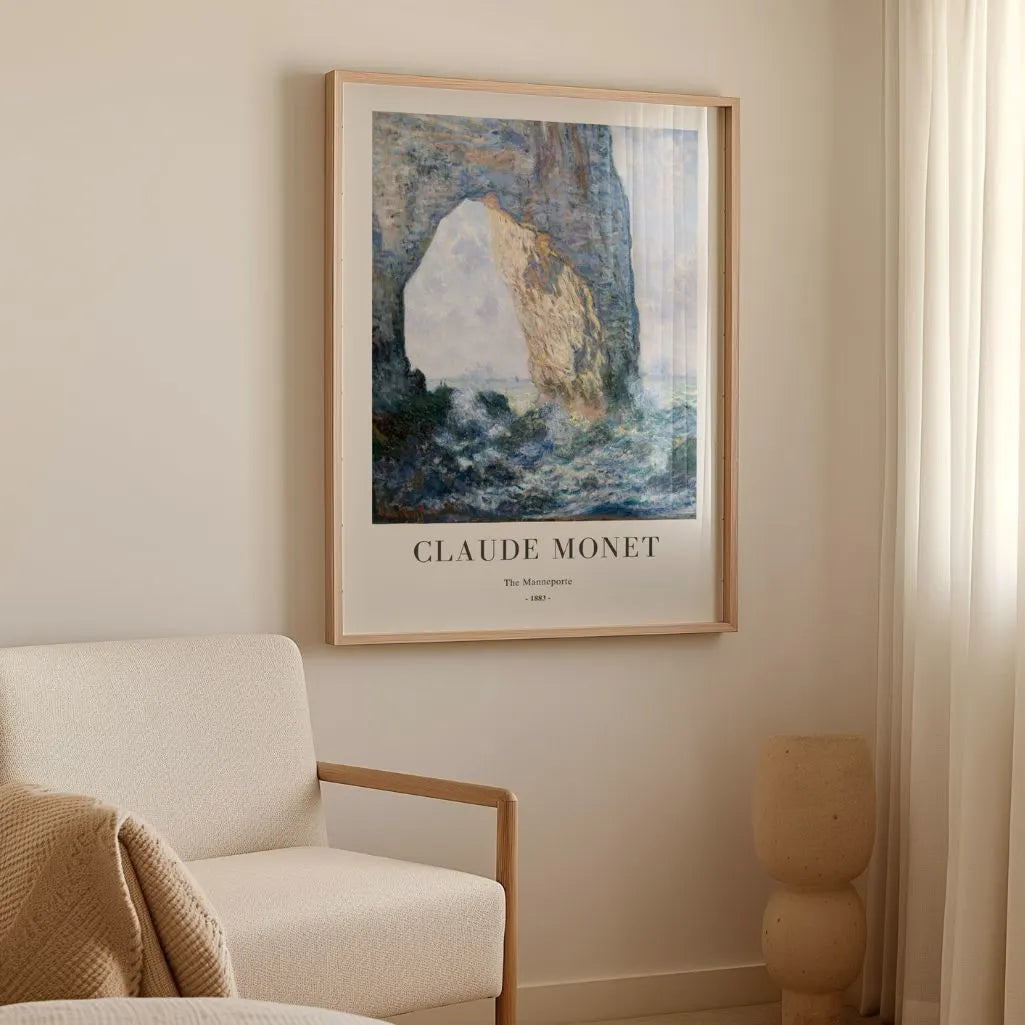 Claude Monet The Manneporte Cliff Poster