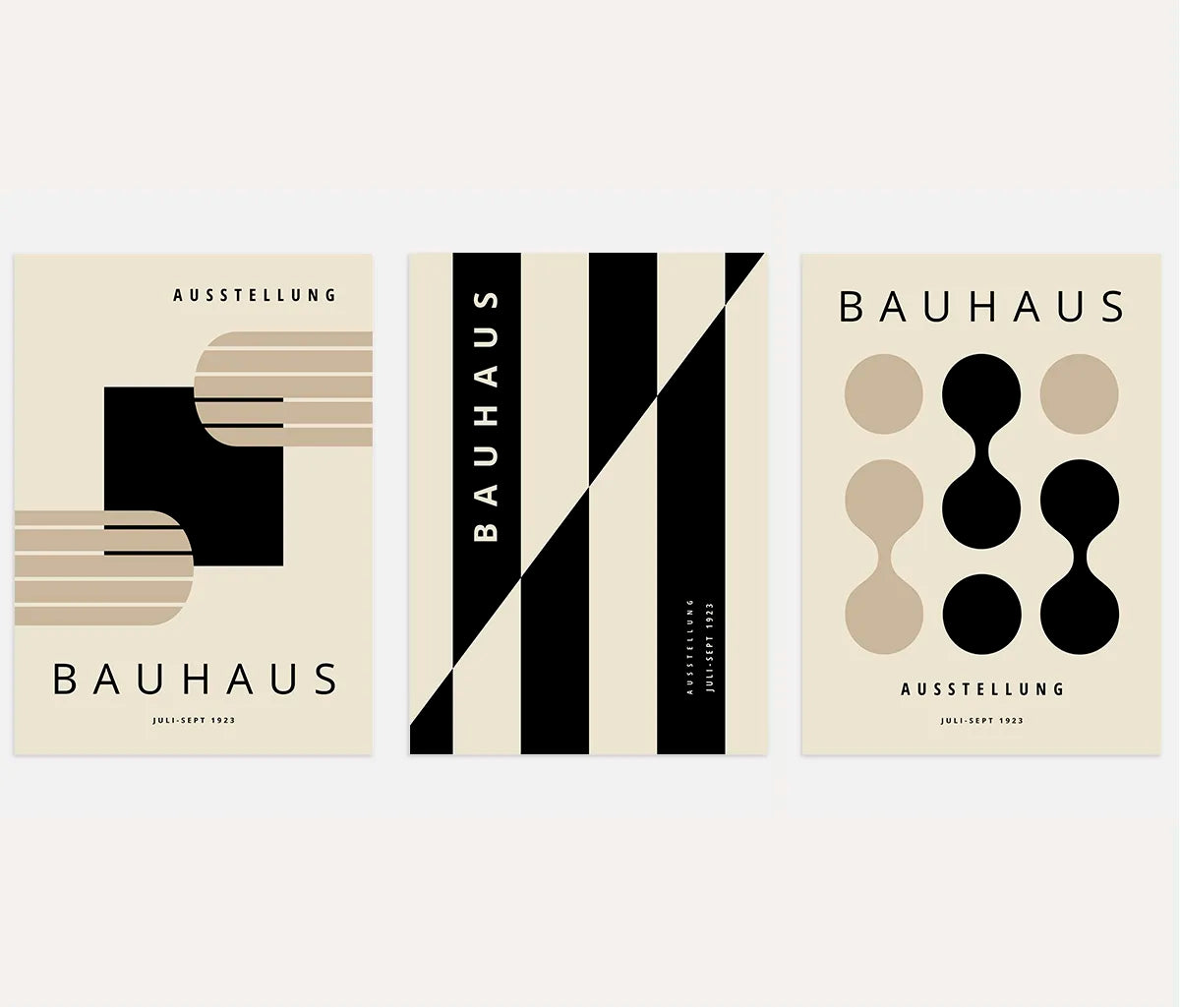 Set of 3 Bauhaus Posters