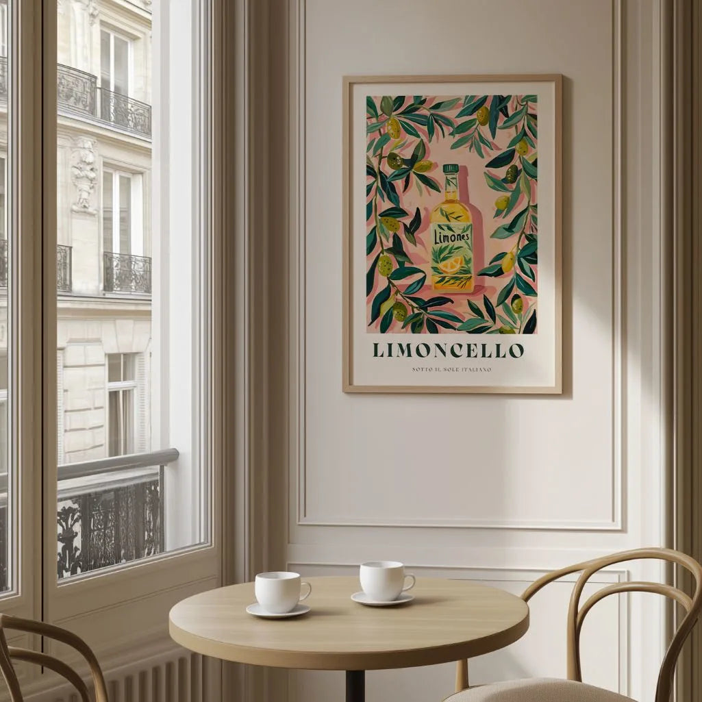 Limoncello Illustration Poster