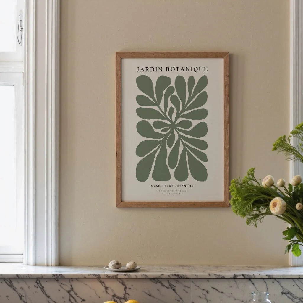 Jardin Botanique Green Poster