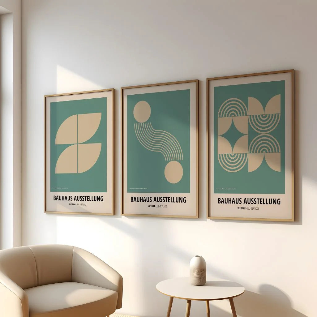 Bauhaus Weimar Space Rhythm Set of 3 Posters
