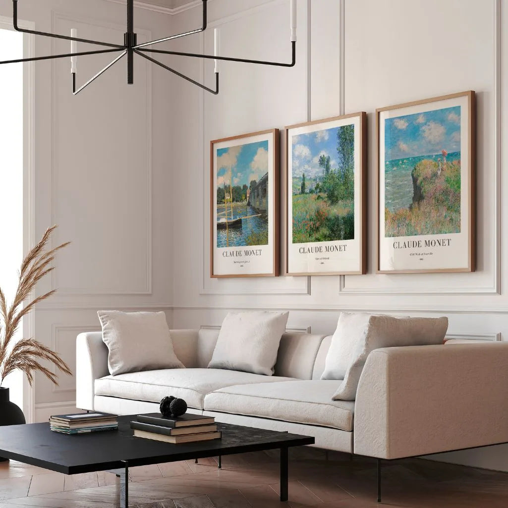 Claude Monet Paintings – Set of 3 Posters