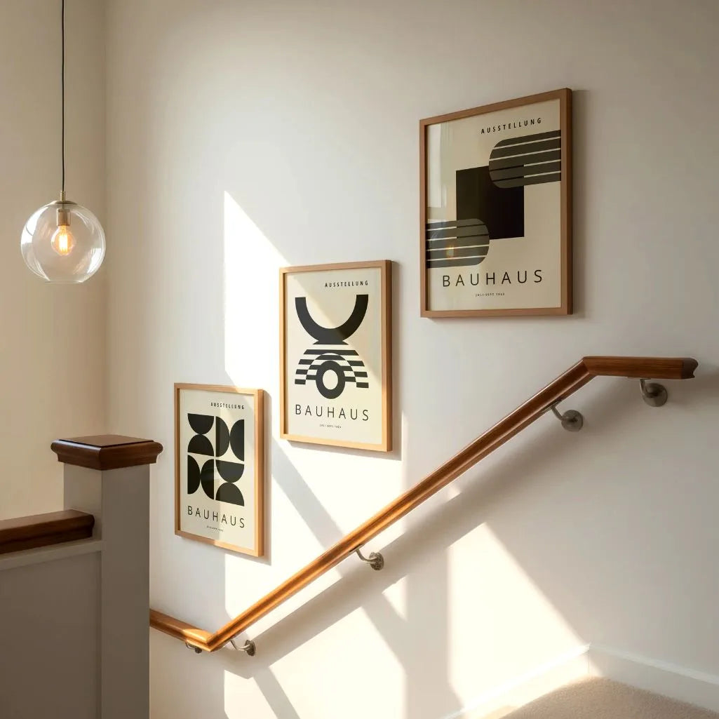 Exhibition Rhythm Bauhaus Poster Set of 3