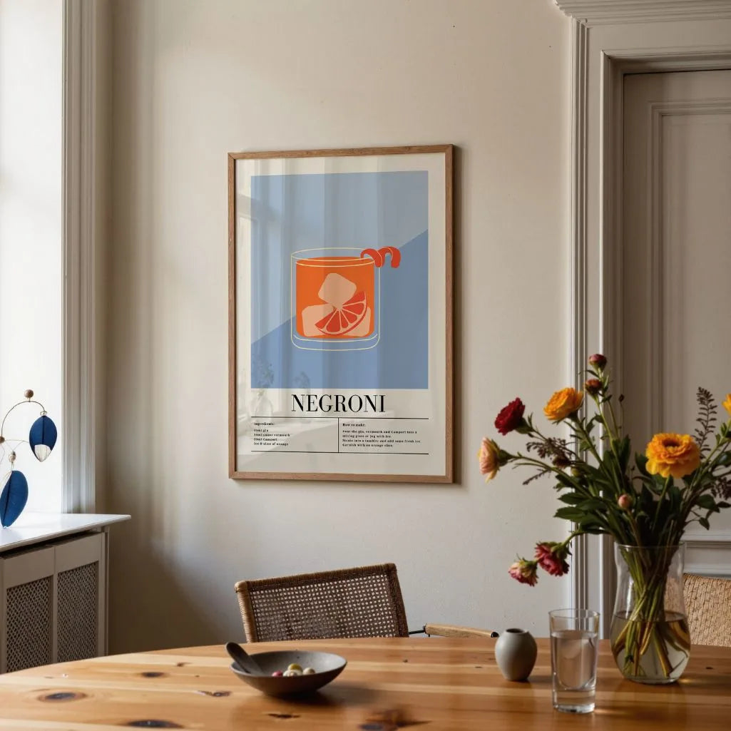 Negroni Cocktail Poster