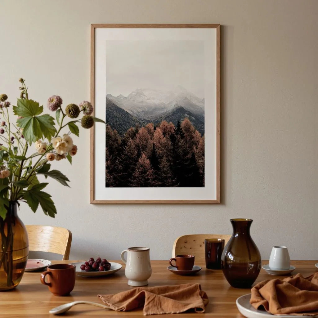 Autumn Mountain Scenic Poster