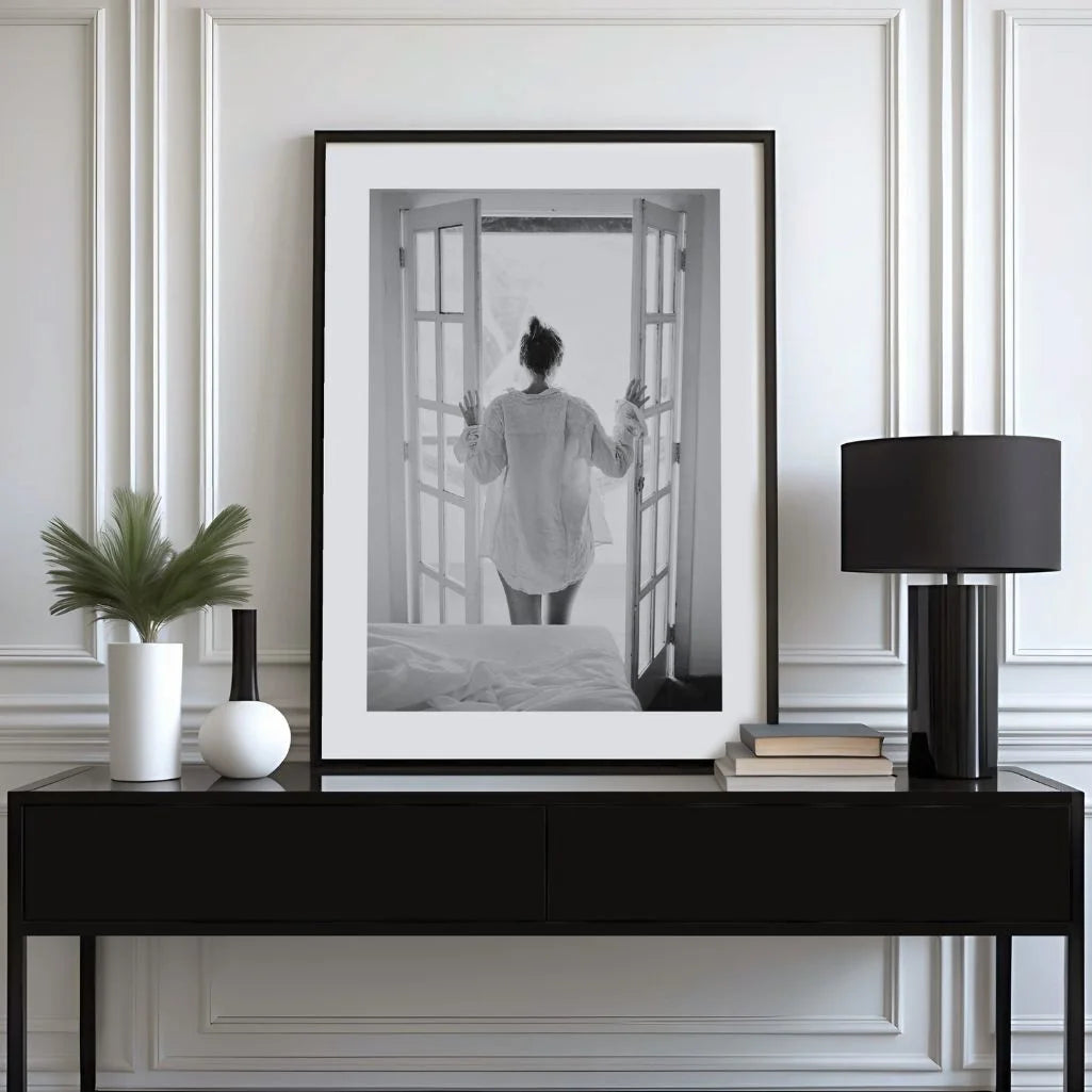 Morning at the Open Window Poster