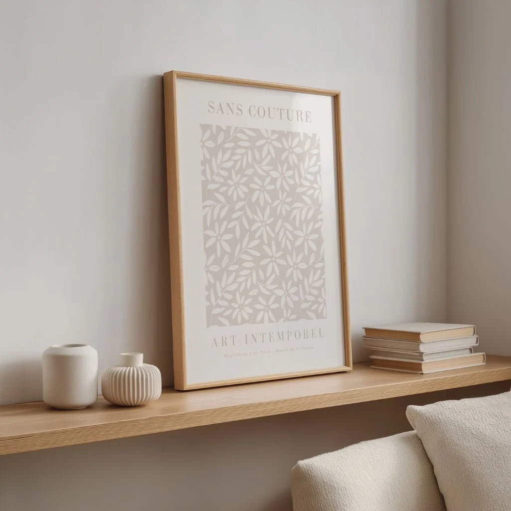 Sans Couture Floral Poster