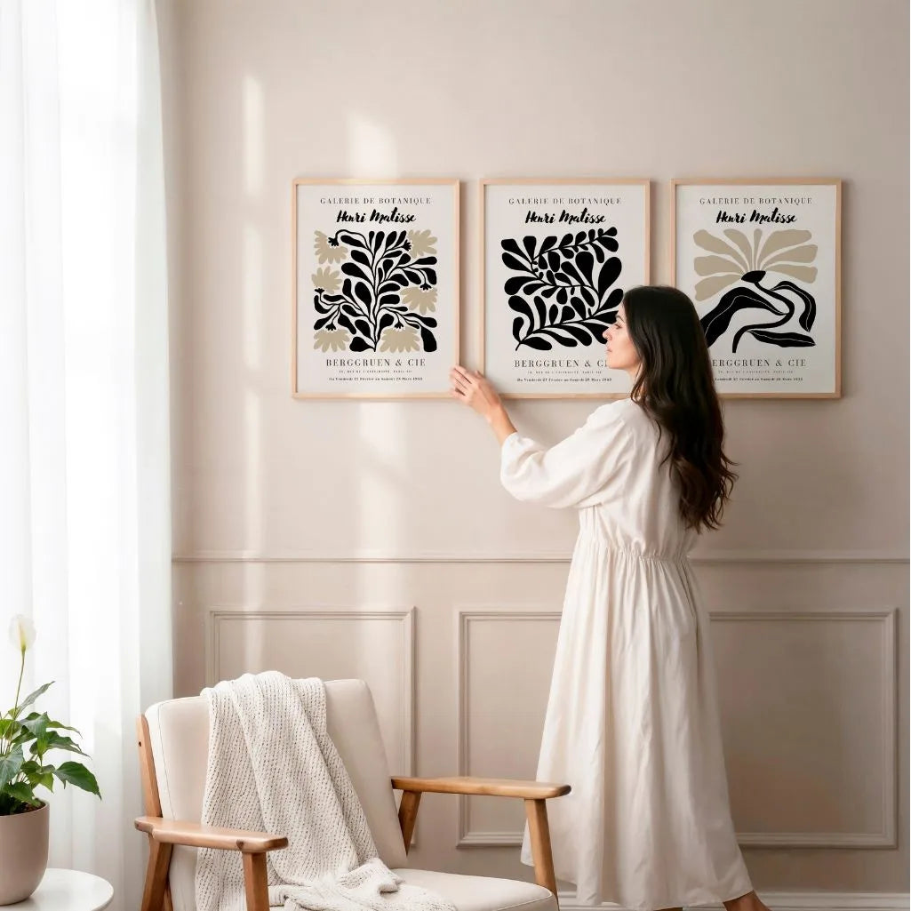 Henri Matisse Botanical Rhythm Set of 3 Posters