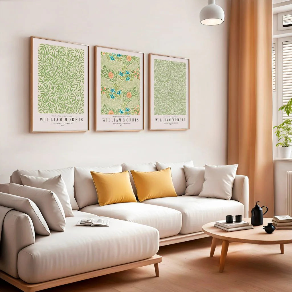 William Morris Botanical Patterns – Set of 3 Posters