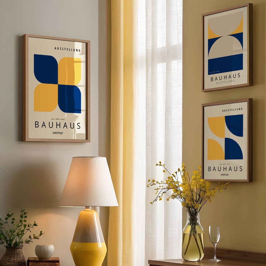 Bauhaus Weimar Color Balance Set of 3 Posters
