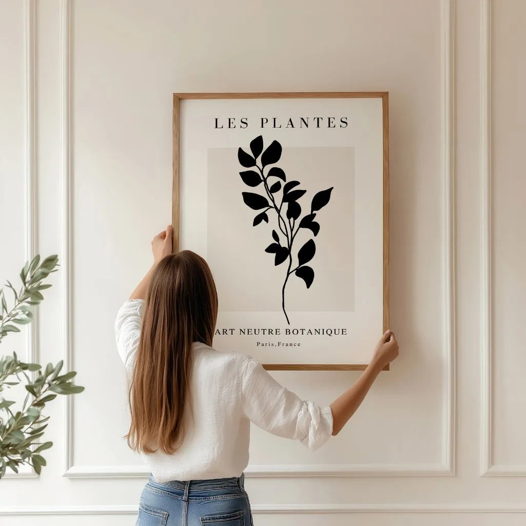 Noir Élancé Botanical Poster