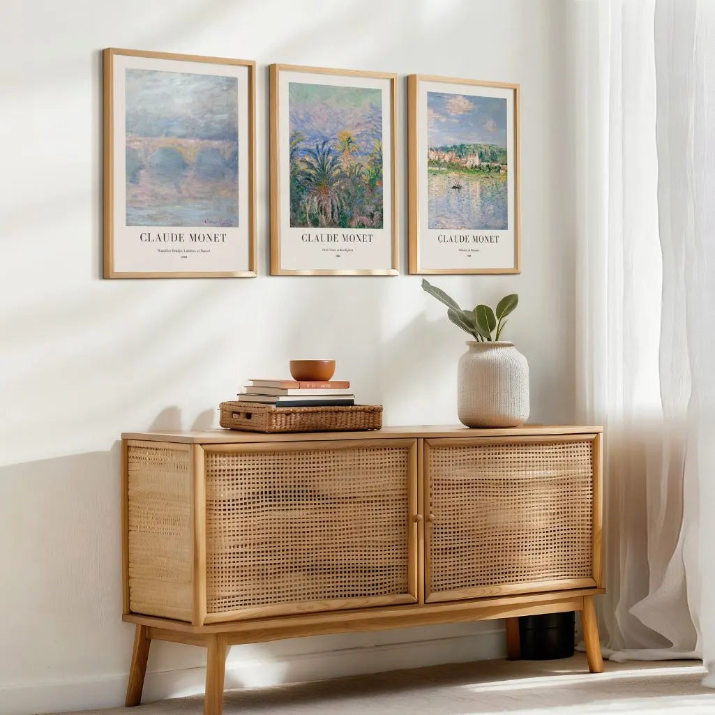 Claude Monet Landscapes – Set of 3 Posters