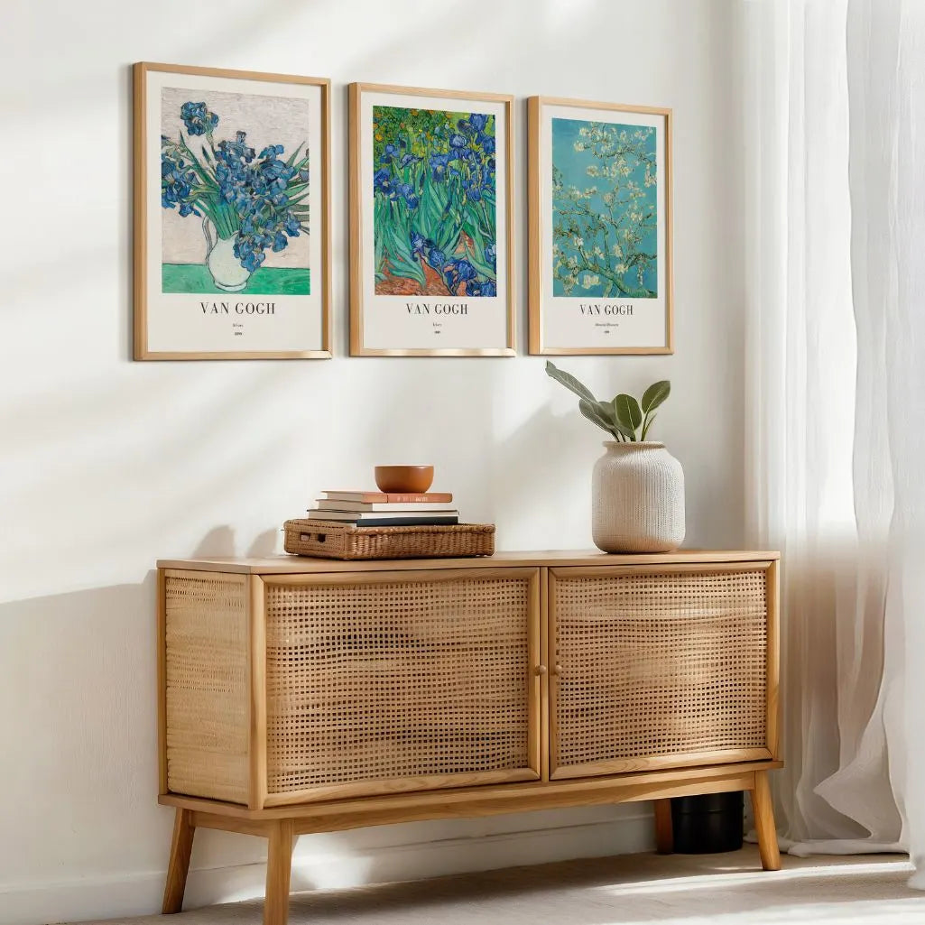 Vincent van Gogh Flowers – Set of 3 Posters