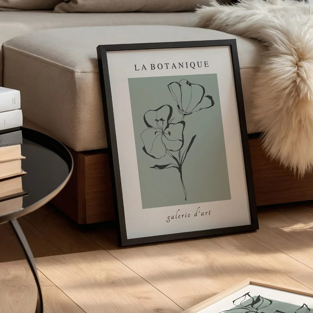 Fleurs Contours Poster