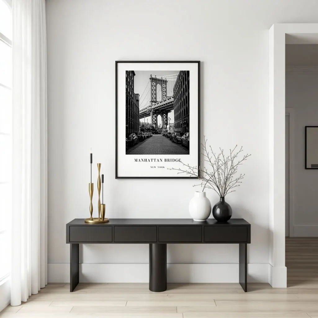Manhattan Bridge Brooklyn View Poster
