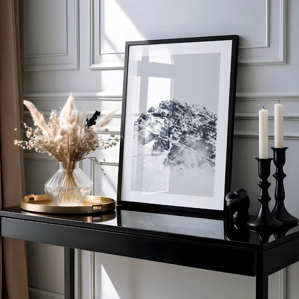 Icy Mountain Monument Poster