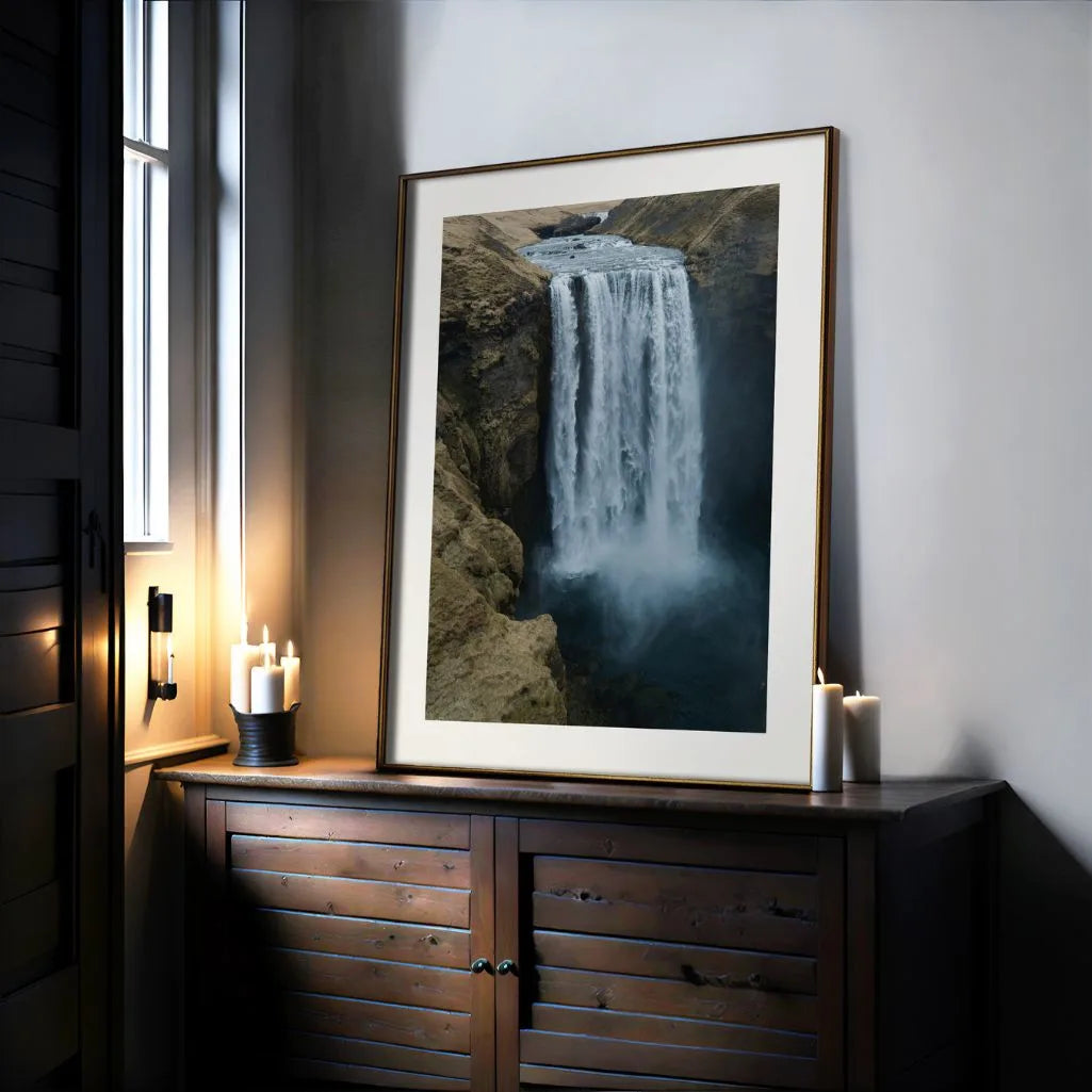 Powerful Waterfall Poster
