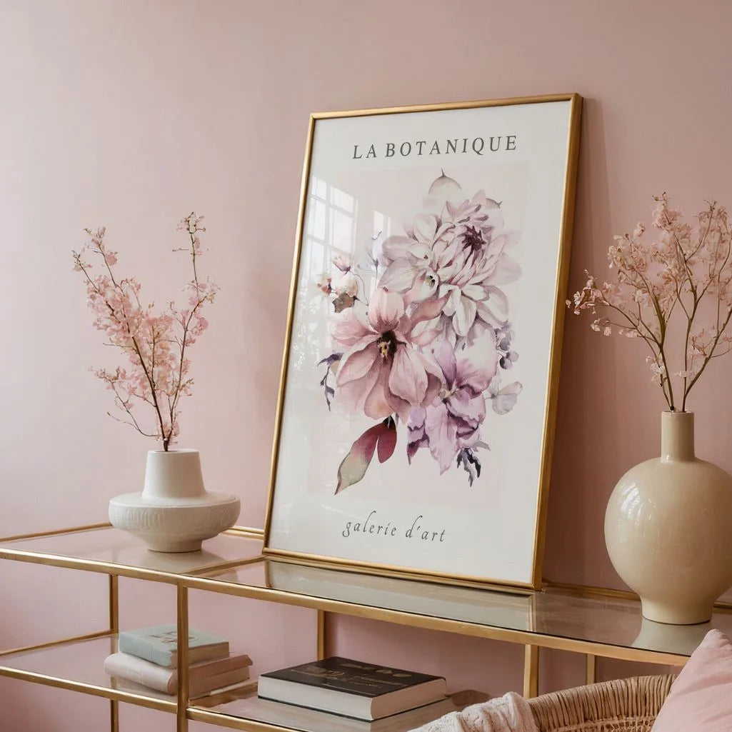 Pastel Watercolour Flowers Poster