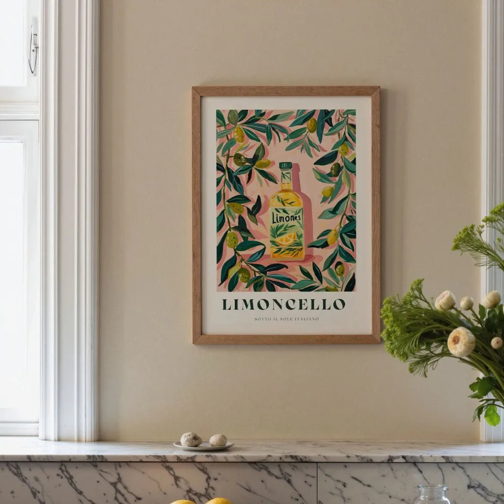 Limoncello Illustration Poster