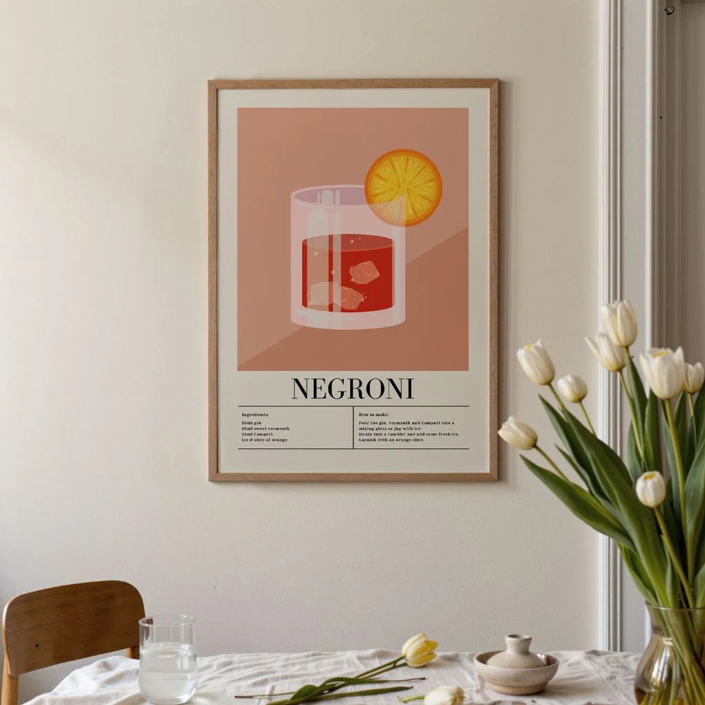 Negroni Glass Poster