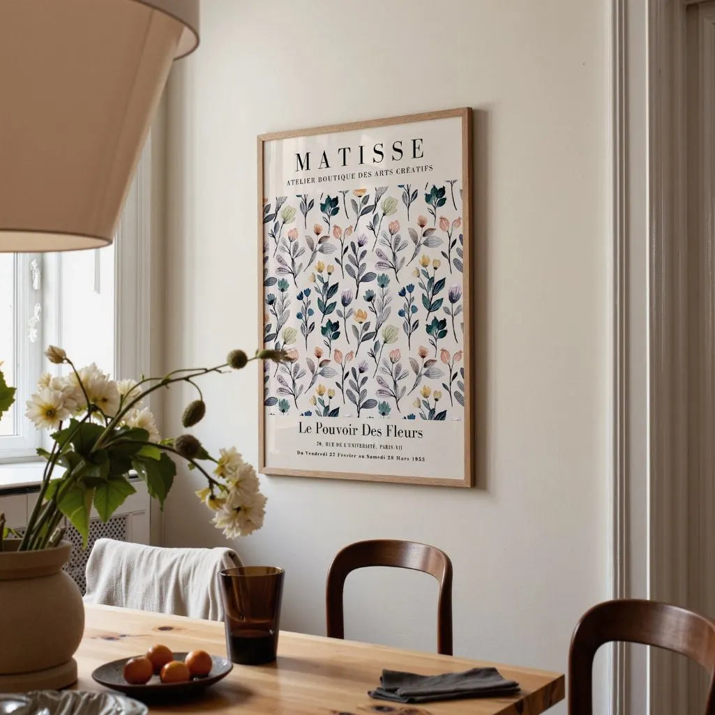 Matisse Pastel Flowers Poster